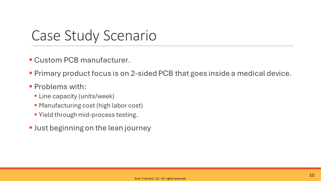 PCB production Case Study Scenario